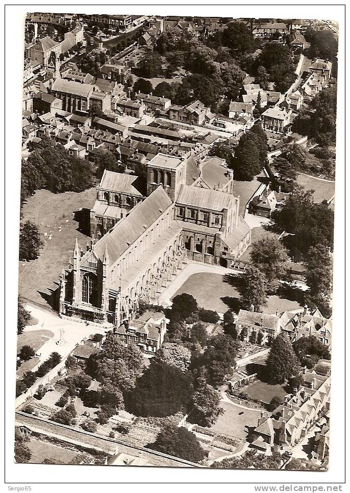 WHINCHESTER CATHEDRAL-ORIGINAL PHOTOGRAPHY FROM THE AIRPLANE-not Traveled - Winchester