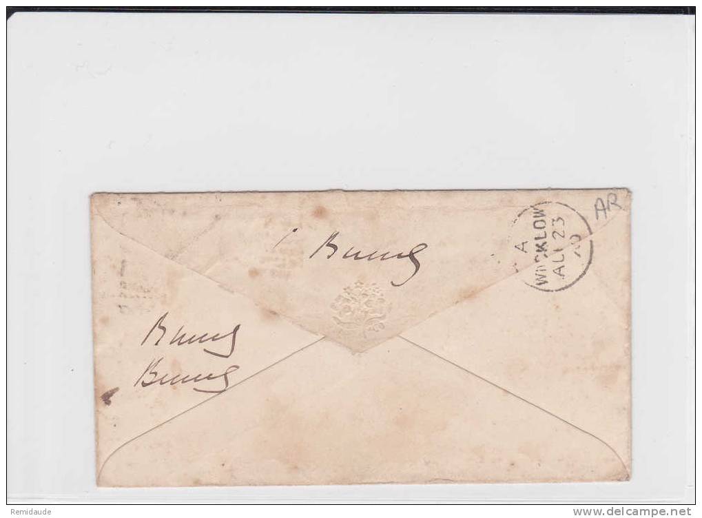 GRANDE BRETAGNE - 1870 - YVERT N° 26 (PLANCHE 140) SUR LETTRE DE LONDON POUR L'IRLANDE - Storia Postale