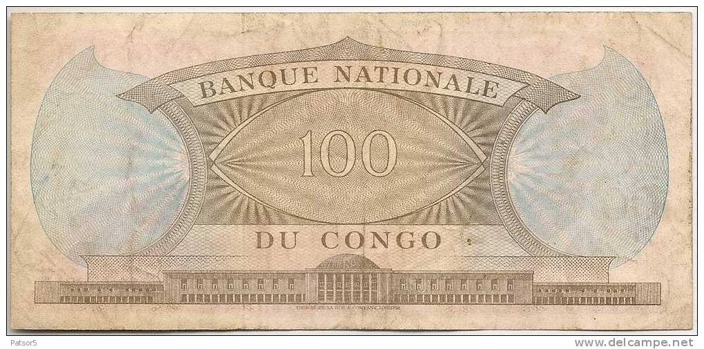 Congo 100F 1962 - Non Classés