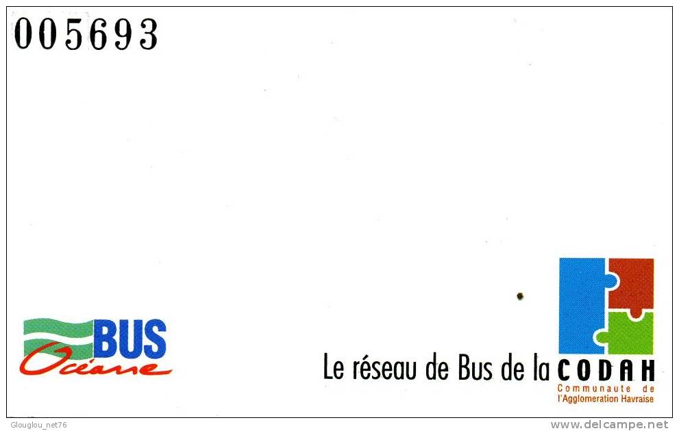 CARTE BUS DU DEPARTEMENT 76 LE HAVRE PORTE ACEANE 01/2006 LE MAQUILLAGE A.  DESHAYES - Europa