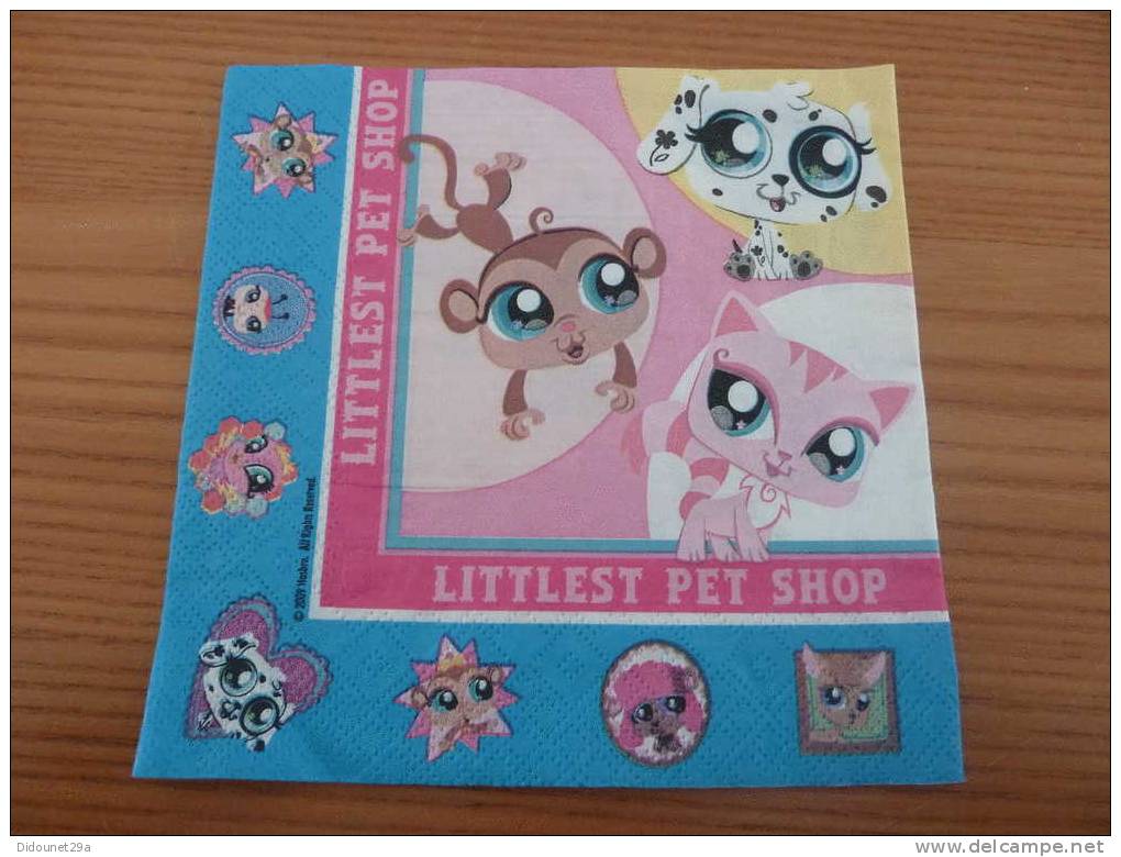 Serviette Papier "Pet's Shop" 16,5x16,5cm Pliée - Company Logo Napkins