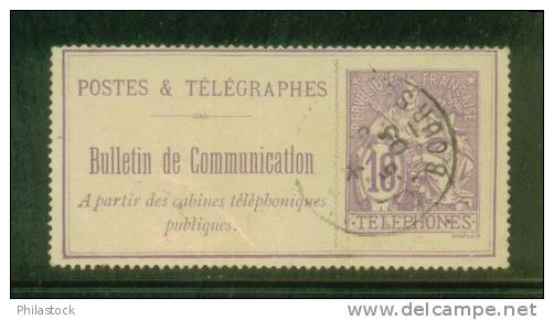 FRANCE Téléphone. N° 22 Obl. - Telegraaf-en Telefoonzegels