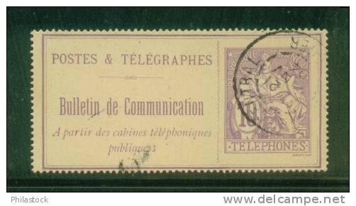 FRANCE Téléphone. N° 22 Obl. - Telegraphie Und Telefon