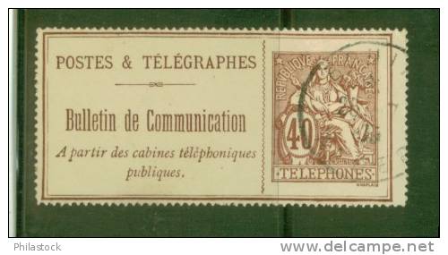 FRANCE Téléphone. N° 26 Obl. - Telegramas Y Teléfonos
