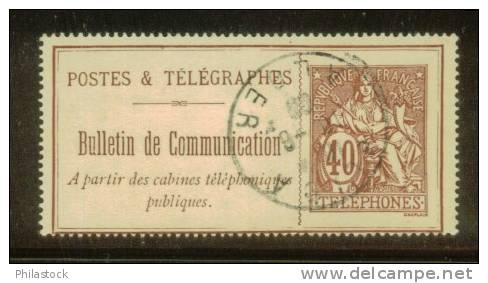 FRANCE Téléphone. N° 26 Obl. - Telegraph And Telephone