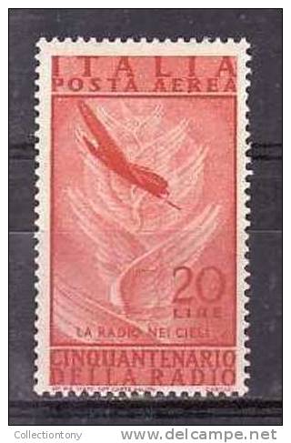 1947 - POSTA AEREA - RADIO - G.I.  - N.138 - VAL. CAT. 1.50€ - Poste Aérienne