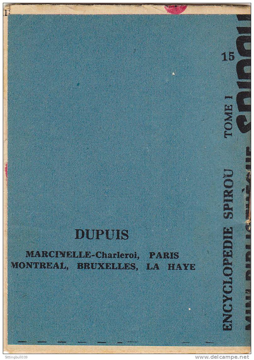 MINI-RECIT De SPIROU. N° 15. Encyclopédie Spirou Tome 1. 1960. Dupuis Marcinelle. - Spirou Magazine