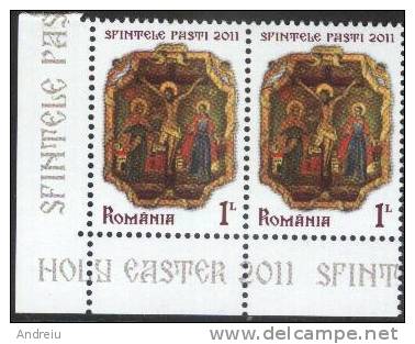 2011 Romania, Roumanie ,Rumania - SEMANA SANTA EASTER PASQUA OSTERN PAQUES, MNH - Ostern