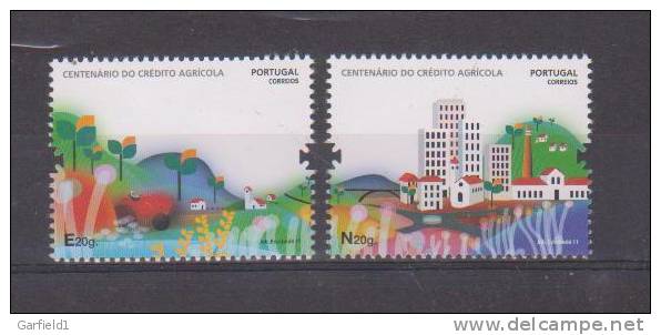 Portugal , 2011 Mi.Nr. 3611 / 12 , Centenário Do Crédito Agricola  - Postfrisch / MNH / (**) - Unused Stamps