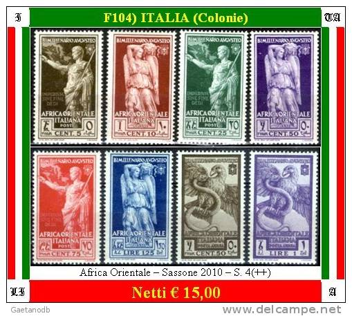 Italia-F00104- Africa Orientale Italiana 1938 (++) MNH - Qualità A Vostro Giudizio. - Afrique Orientale Italienne