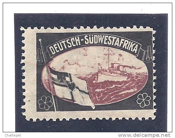 German Germany Mourning Labels Lost Colonies SudWestAfrika Cnderella Issued In 1920 By Sigmund Hartig MNH - German South West Africa