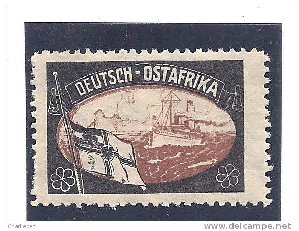 German Germany Mourning Labels Lost Colonies Ostafrika Cnderella Issued In 1920 By Sigmund Hartig MNH - Turkey (offices)