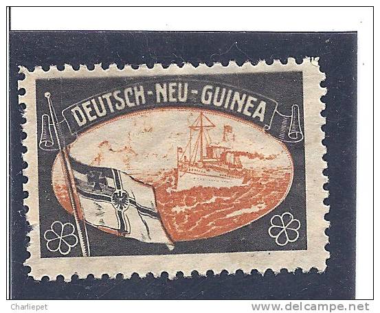 German Germany Mourning Labels Lost Colonies New Guinea Cnderella Issued In 1920 By Sigmund Hartig MNH - German New Guinea