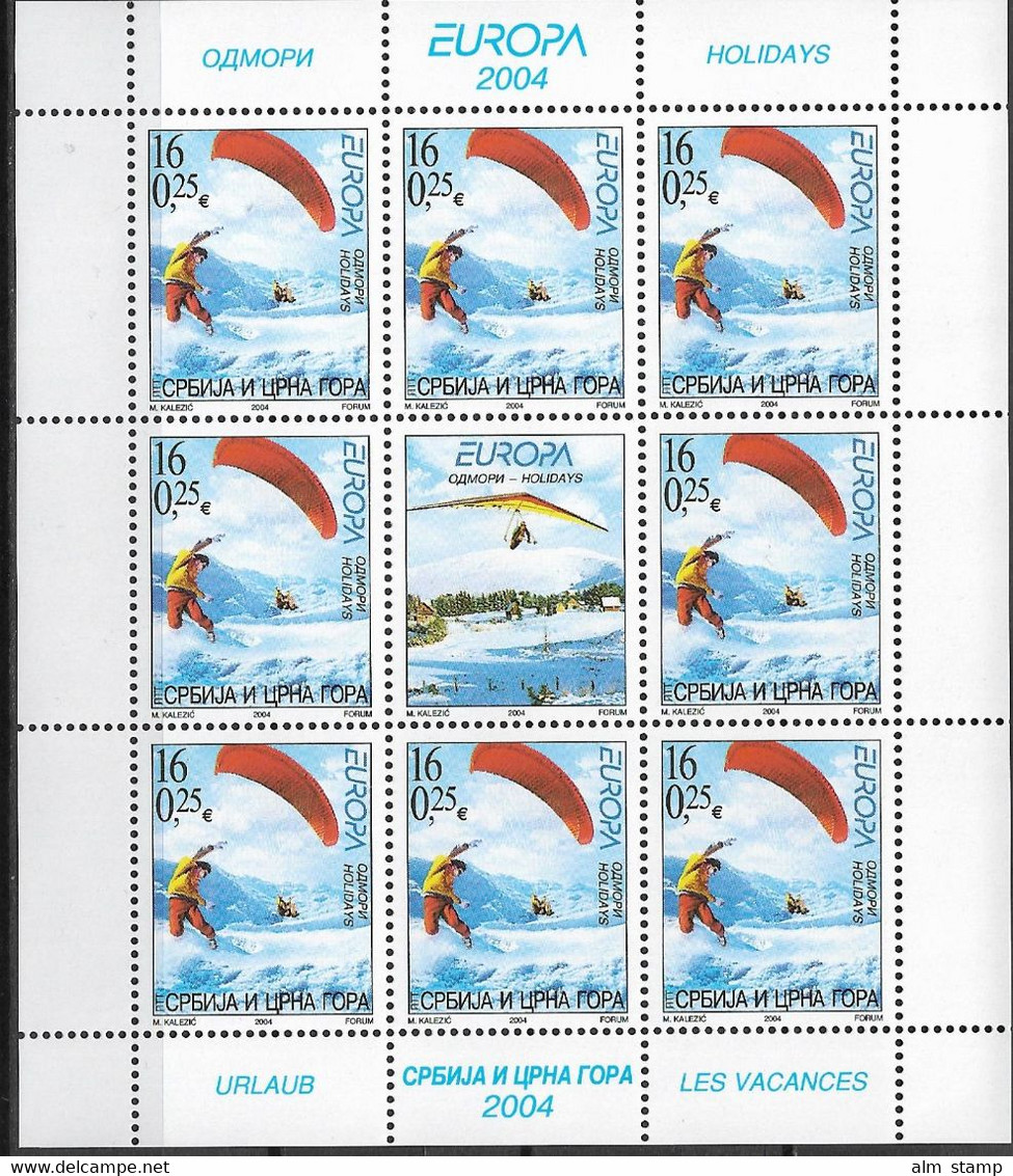 2004 Serbie Et Montenegro / Jugosl.   Mi. 3196-7 ** MNH  Europa - 2004