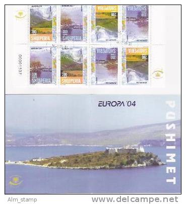 2004 Albanien   Mi MH 8  Used   Booklet  Europa - 2004