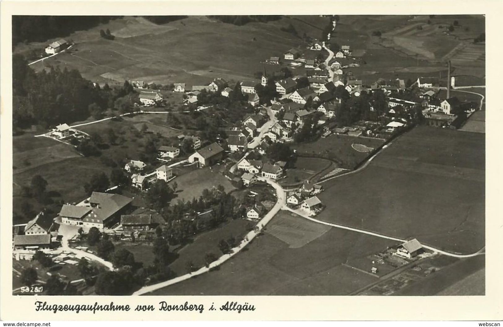 AK Ronsberg Allgäu Luftaufnahme R.L.M. ~1940 #01 - Kempten