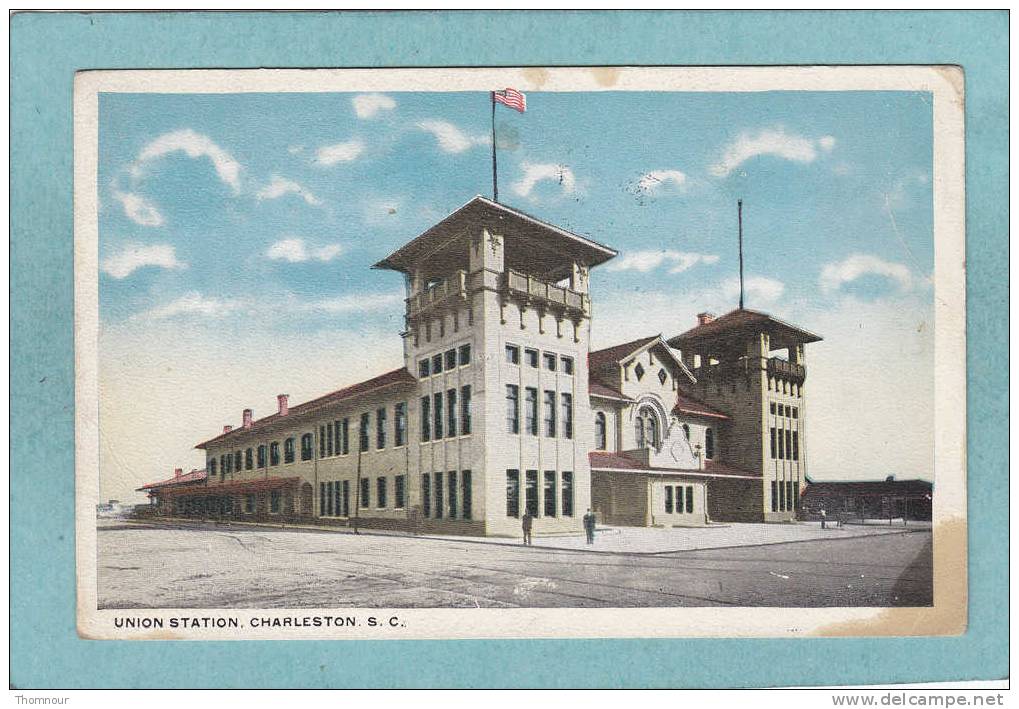CHARLESTON  -  UNION  STATION  -  1919  - ( Tache ) - Charleston