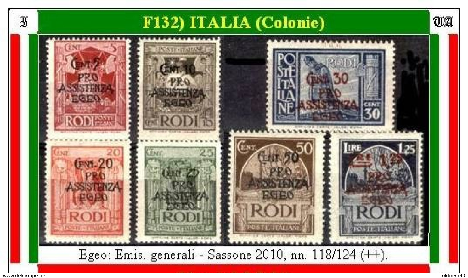 Italia-F00132- Original Issued In 1943 (++) MNH - Quality In Your Opinion. - Egée