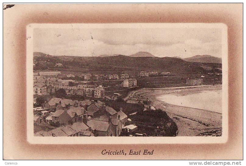 6037     CRICCIETH   EAST END   Circulée  1911 - Caernarvonshire