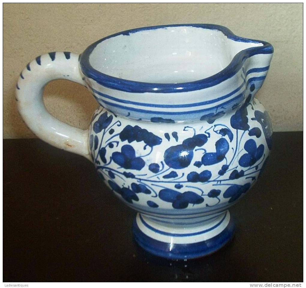 Deruta Arabesco Uccelo Blu - Pitcher - Pichet - Kruik - CR 55 - Deruta (ITA)