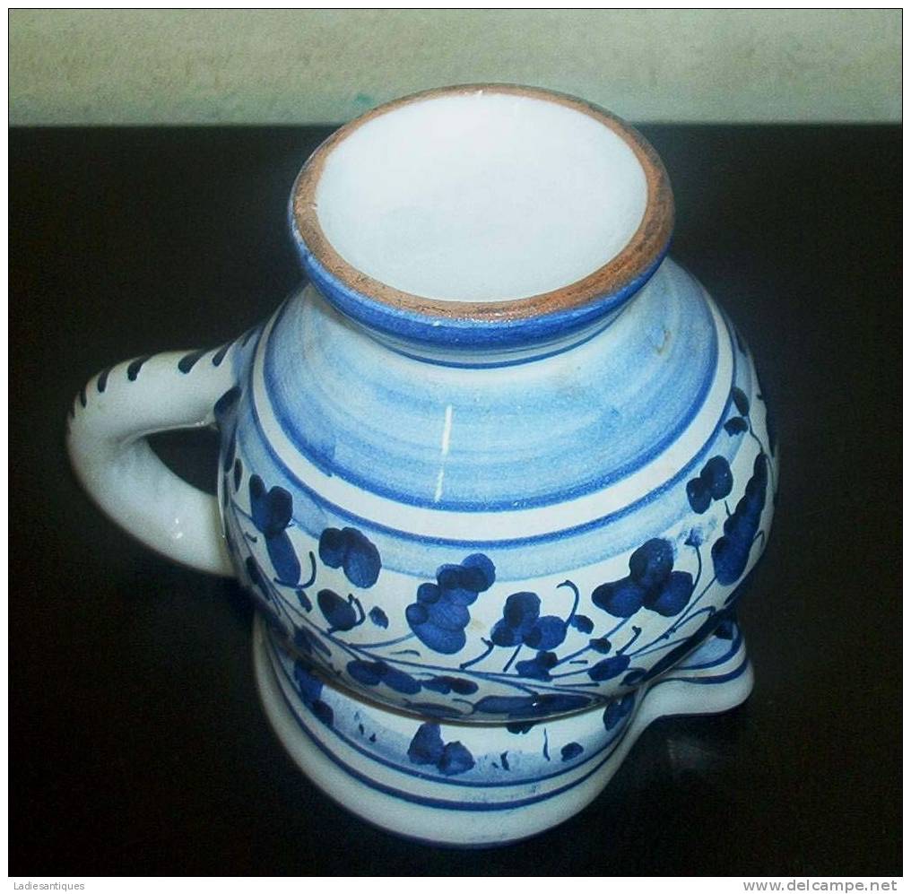 Deruta Arabesco Uccelo Blu - Pitcher - Pichet - Kruik - CR 55 - Deruta (ITA)