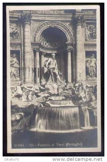 Roma - Fontana Di Trevi - Dettaglio - 253 - Viaggiata - Fontana Di Trevi