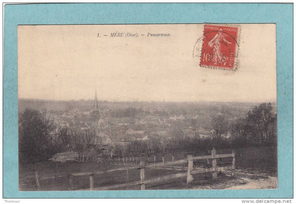 60  -  MERU  -  Panorama.   - 1907 -   BELLE CARTE - - Meru