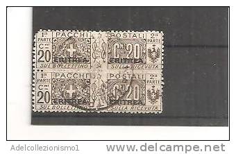 53149)serie Pacchi Postali Del 1917-24 Soprastampata Eritrea Da 20c. - Usata - N°11 - Eritrea