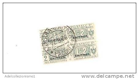 53151)serie Pacchi Postali Del 1917-24 Soprastampata Eritrea Da 2£ - Usata - N°15 - Eritrée