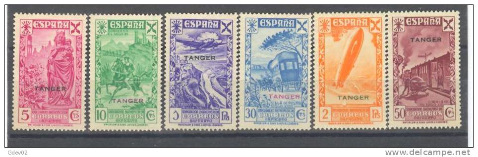 TABE6-LAC3959TB.Marruecos Maroc Marocco.TANGER ESPAÑOL BENEFICENCIA 1938 (Ed  6/11**) Sin Charnela LUJO - Bienfaisance