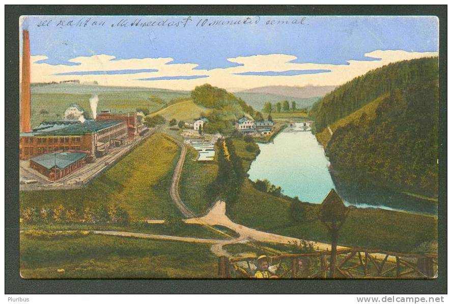 GERMANY MITTWEIDA, RAILWAY TO THE FACTORY,  OLD  POSTCARD - Mittweida