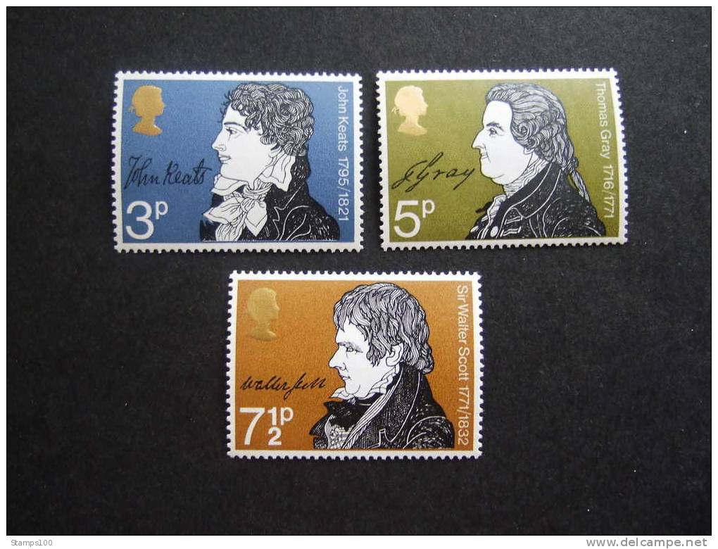 GREAT BRITAIN 1971 MICHEL 577/79  FAMOUS POETS  MNH **   P21-# - Ungebraucht