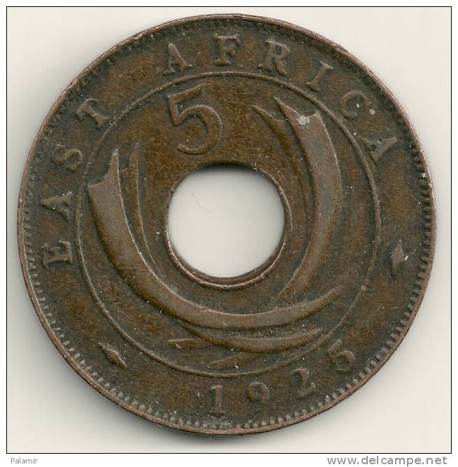 East Africa  5 Cents  KM#18  1925 - Colonie Britannique