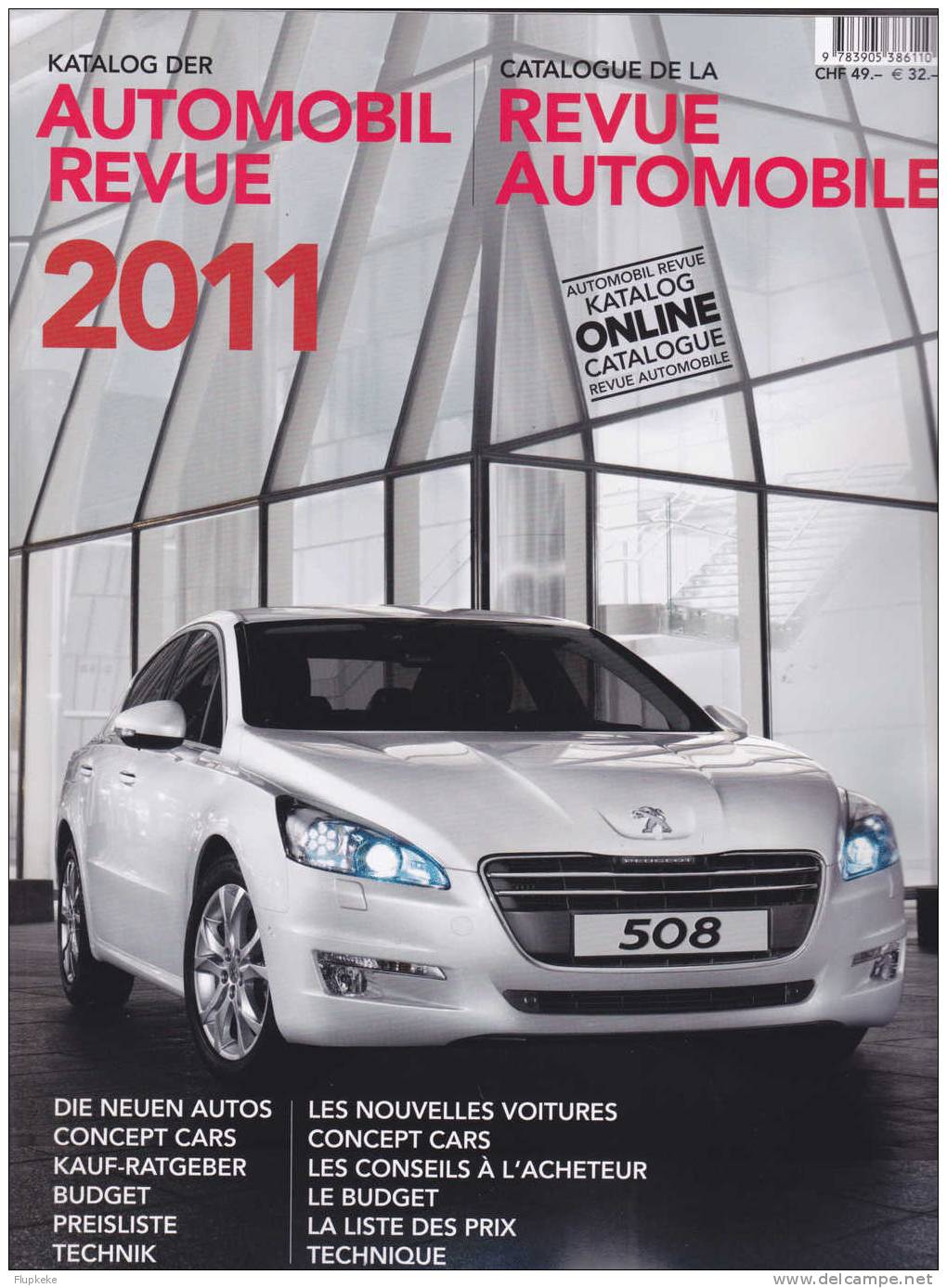 Catalogue De La Revue Automobile - Katalog Der Automobil Revue 2011 - Automóviles & Transporte