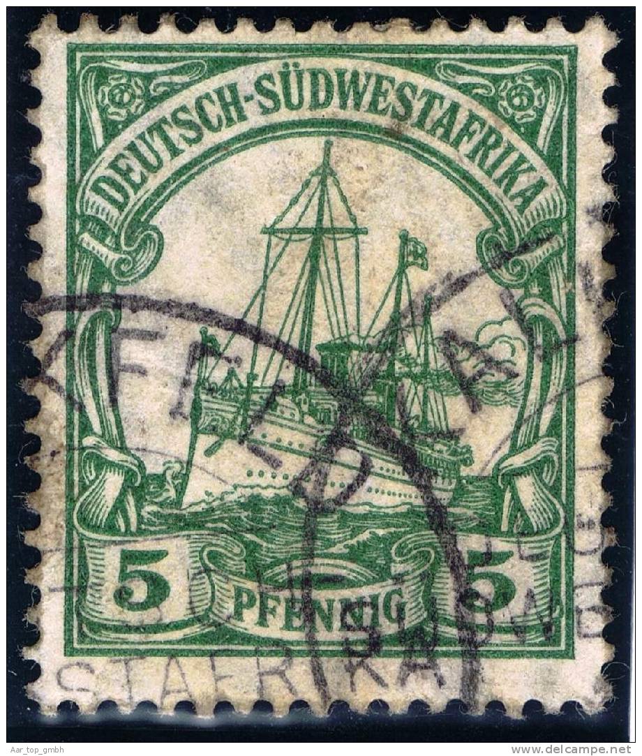 Deutsche Post In Südwestafrika KALKFELD Mi#26 Seltene Entwertung - German South West Africa