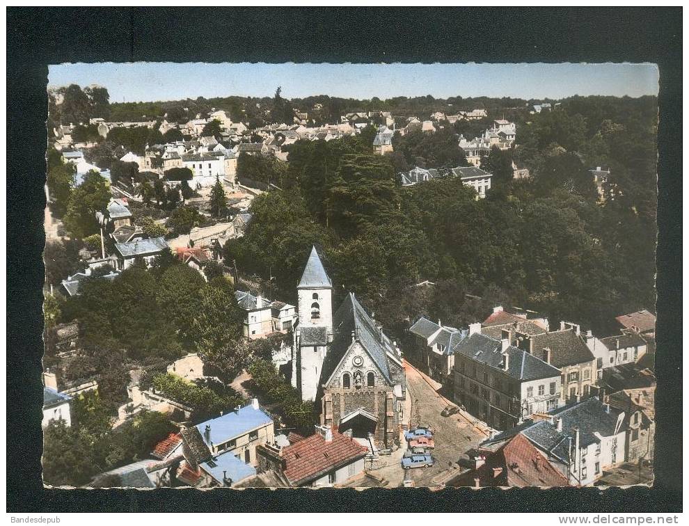 CPSM - En Avion Au-dessus De YERRES (91) - Le Centre (vue Aérienne LAPIE 16) - Yerres