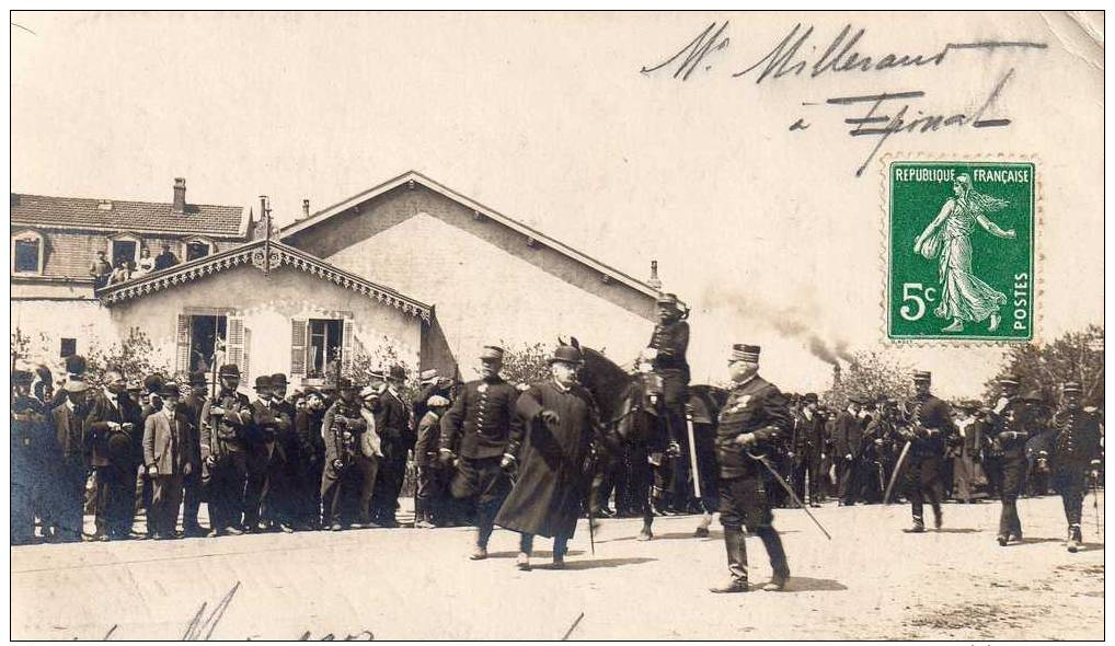 EPINAL  MILLERAND MINISTRE DE LA GUERRE  MAI 1912 - Epinal