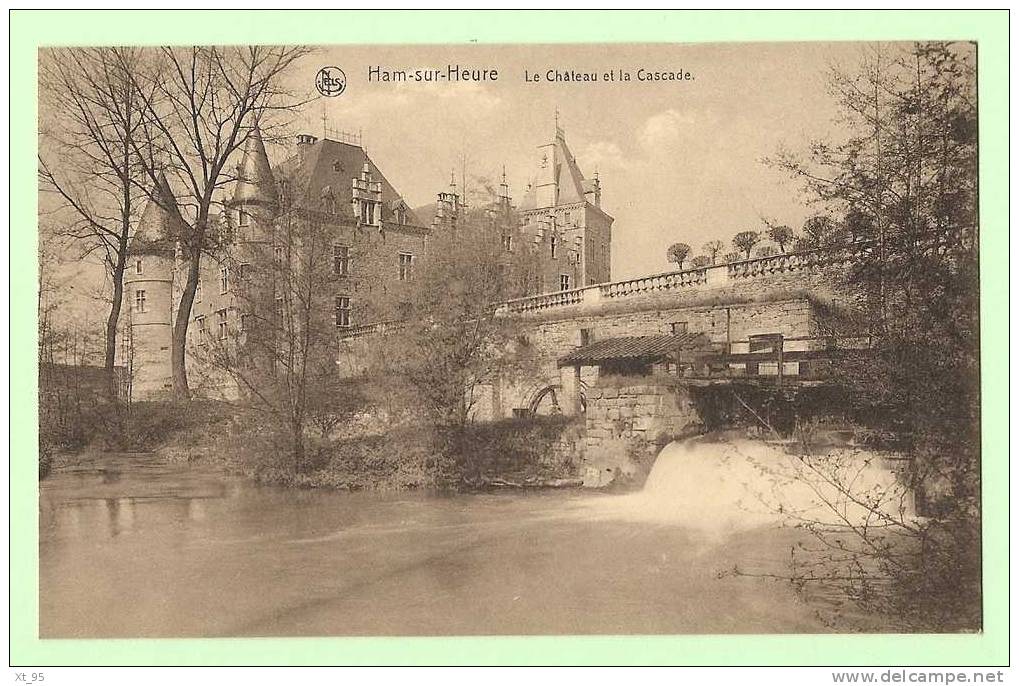 Ham Sur Heure - Le Chateau Et La Cascade - Ham-sur-Heure-Nalinnes