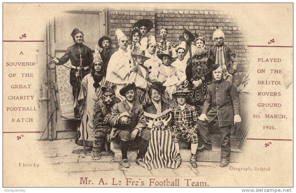 Mr A Le Fres Football Team @ Bristol Rovers 8-3-1905.     (a001). - Bristol