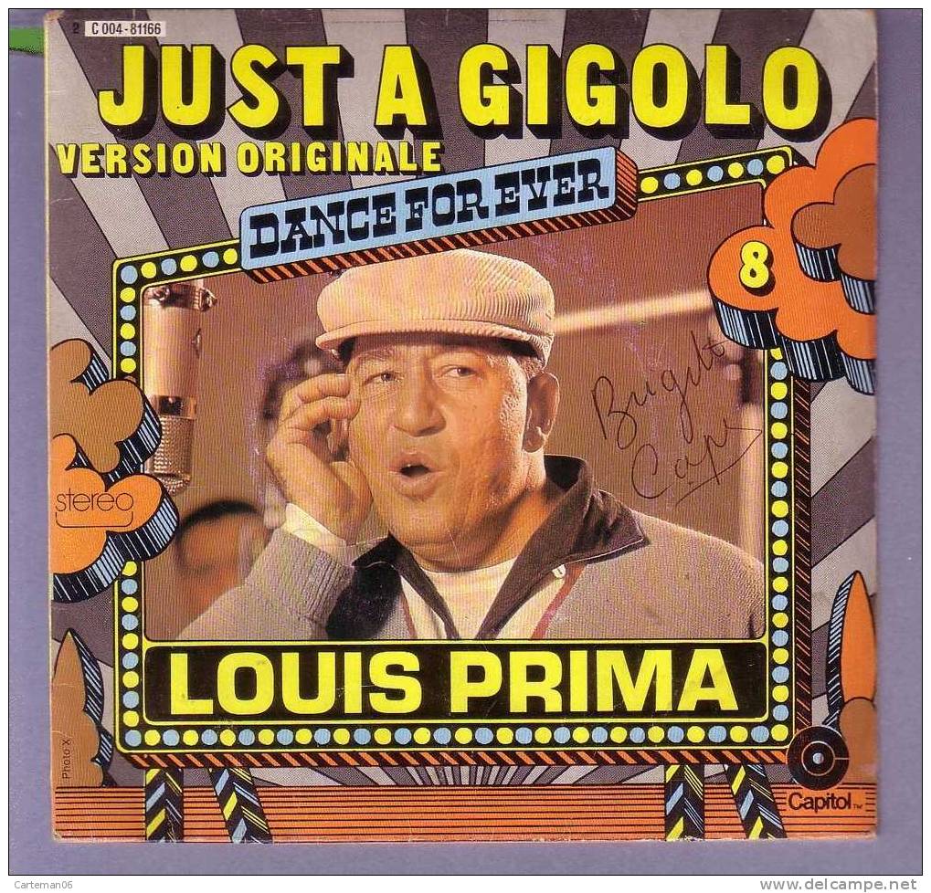 45 T - Louis Prima - Just A Gigolo Version Originale - Rock