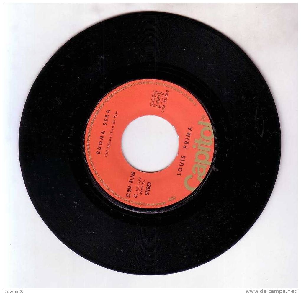 45 T - Louis Prima - Just A Gigolo Version Originale - Rock