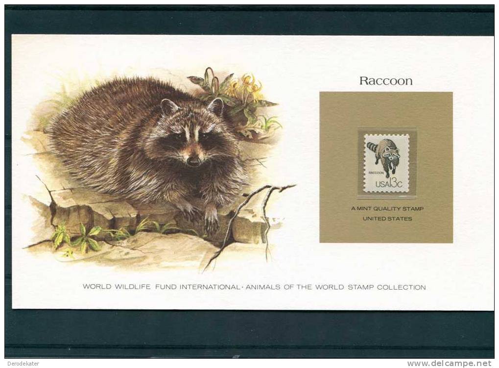 Raccoon.Procyon Lotor. Wasbeer. Raton Laveur. Waschbar. USA 1978. MNH**. WWF. - Ours