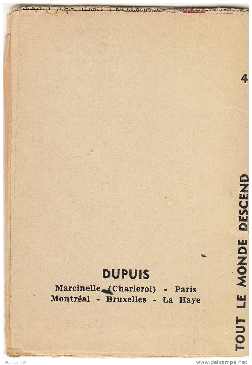 MINI-RECIT De SPIROU. N° 43. Tout Le Monde Descend !. Claude JOËL. 1960. Dupuis Marcinelle. - Spirou Magazine