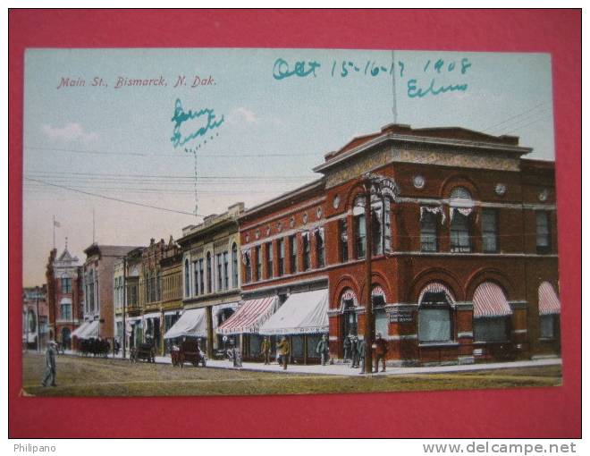 Bismarck ND   --Main Street    Circa 1910 ----===ref 148 - Bismark