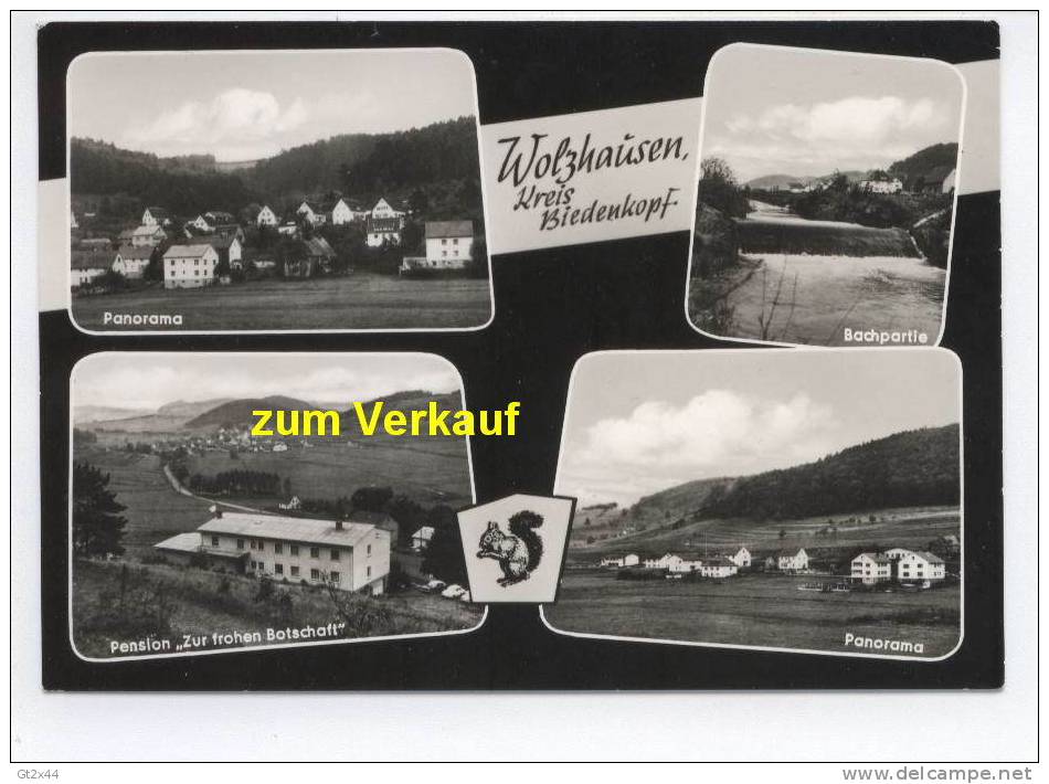 (Breidenbach-) Wolzhausen Bei Biedenkopf, Panorama, Bachpartie, Pension "Zur Frohen Botschaft" - Biedenkopf