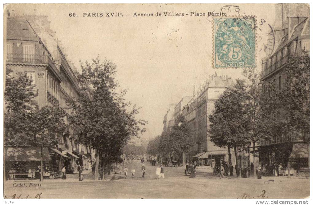 PARIS AVENUE DE VILLIERS PLACE PEREIRE COMMERCE - Paris (17)