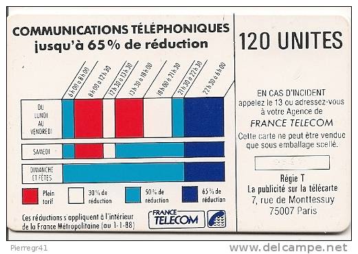 CARTE-PUBLIC-Ko48-CORDON- 120U-VARIETE-RECTO ET VERSOTRES EN BIAIS-TBE -RARE - Cordons'