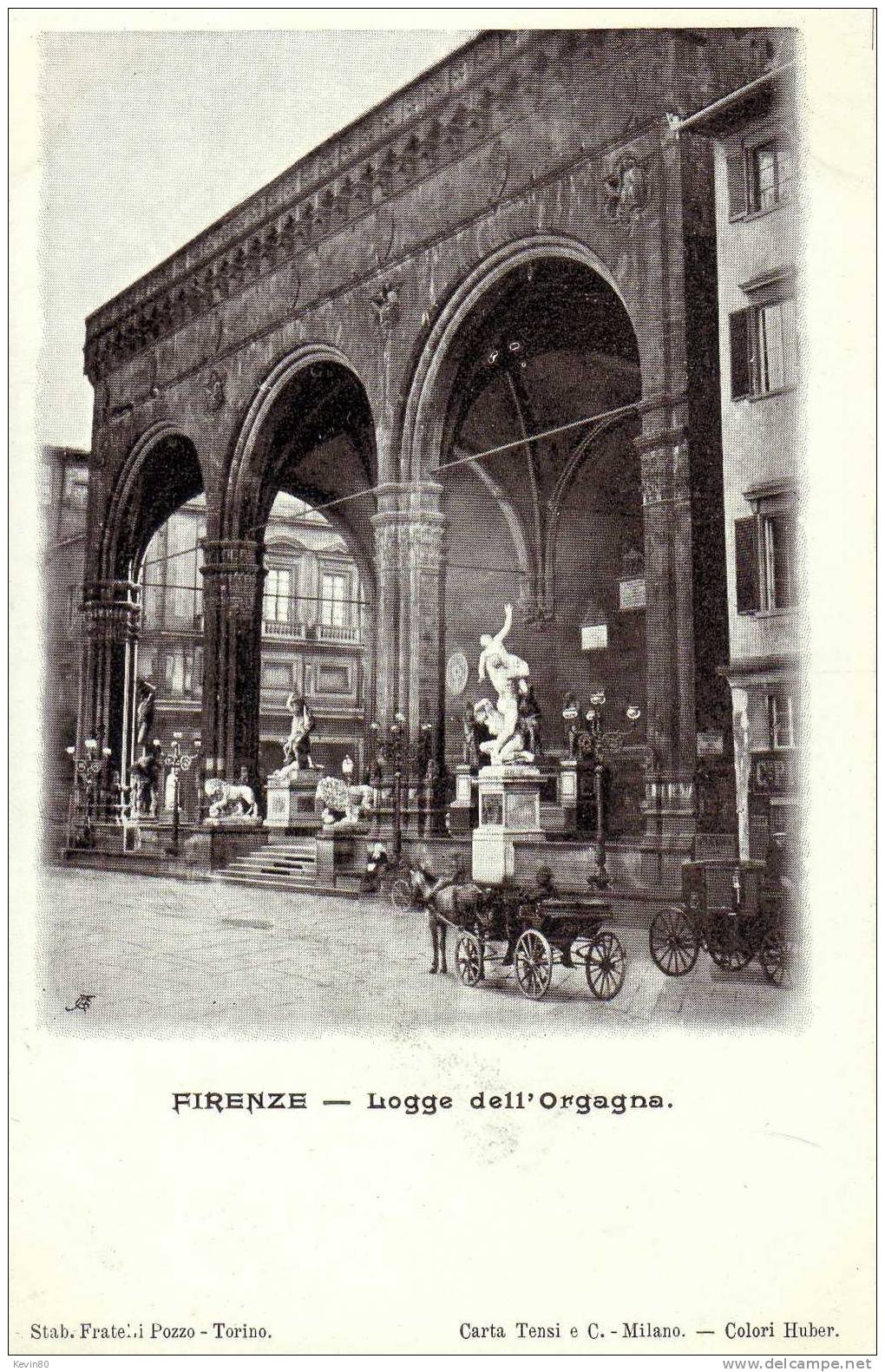 ITALIE FLORENCE FIRENZE Logge Dell'Orgagna Cpa Animée - Altri & Non Classificati