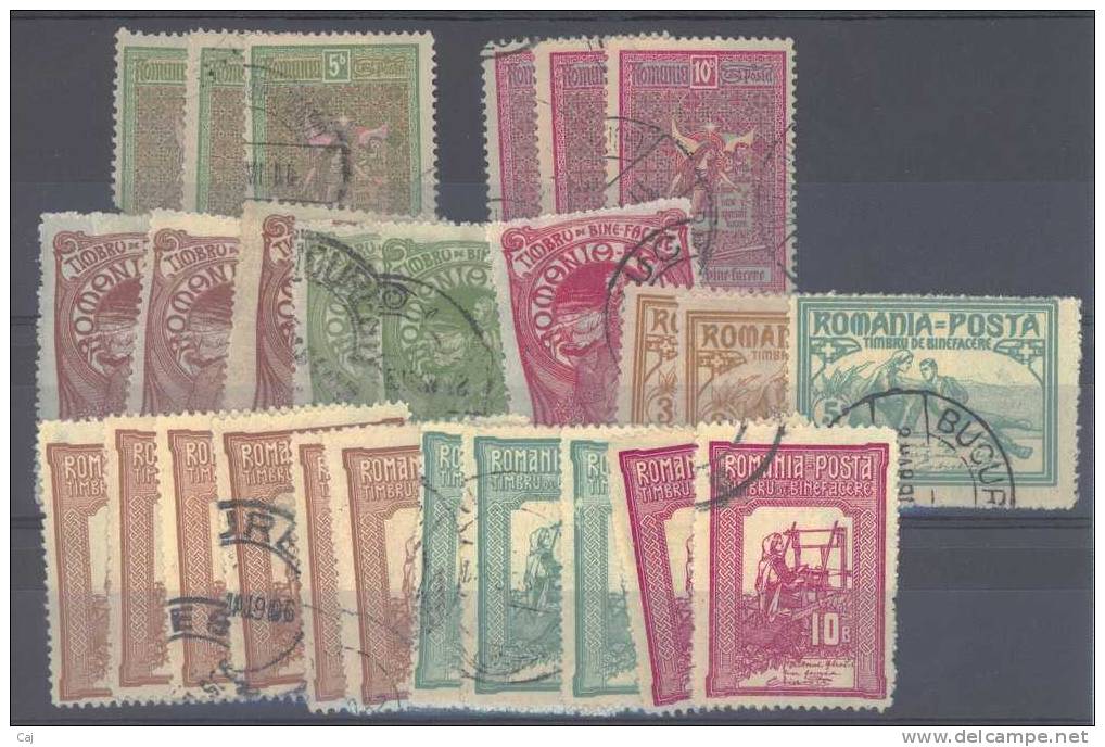 Roumanie  -  1905  :  Yv  156-70  (o)  Lot De 26 Timbres - Nuevos