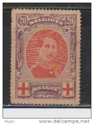 Belgium MH 1915 20c Red Cross, Cat. 60.00 Pounds, As Scan - 1914-1915 Croix-Rouge